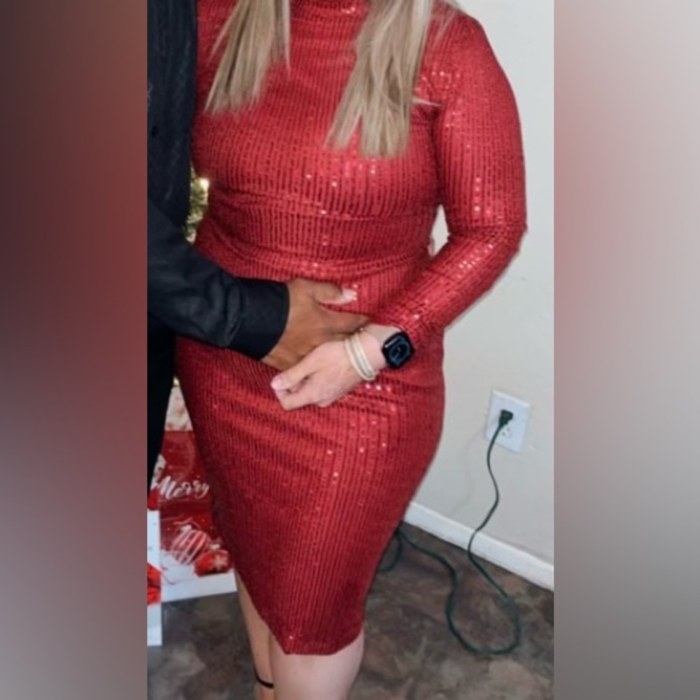 Beautiful Red Sequin Dress